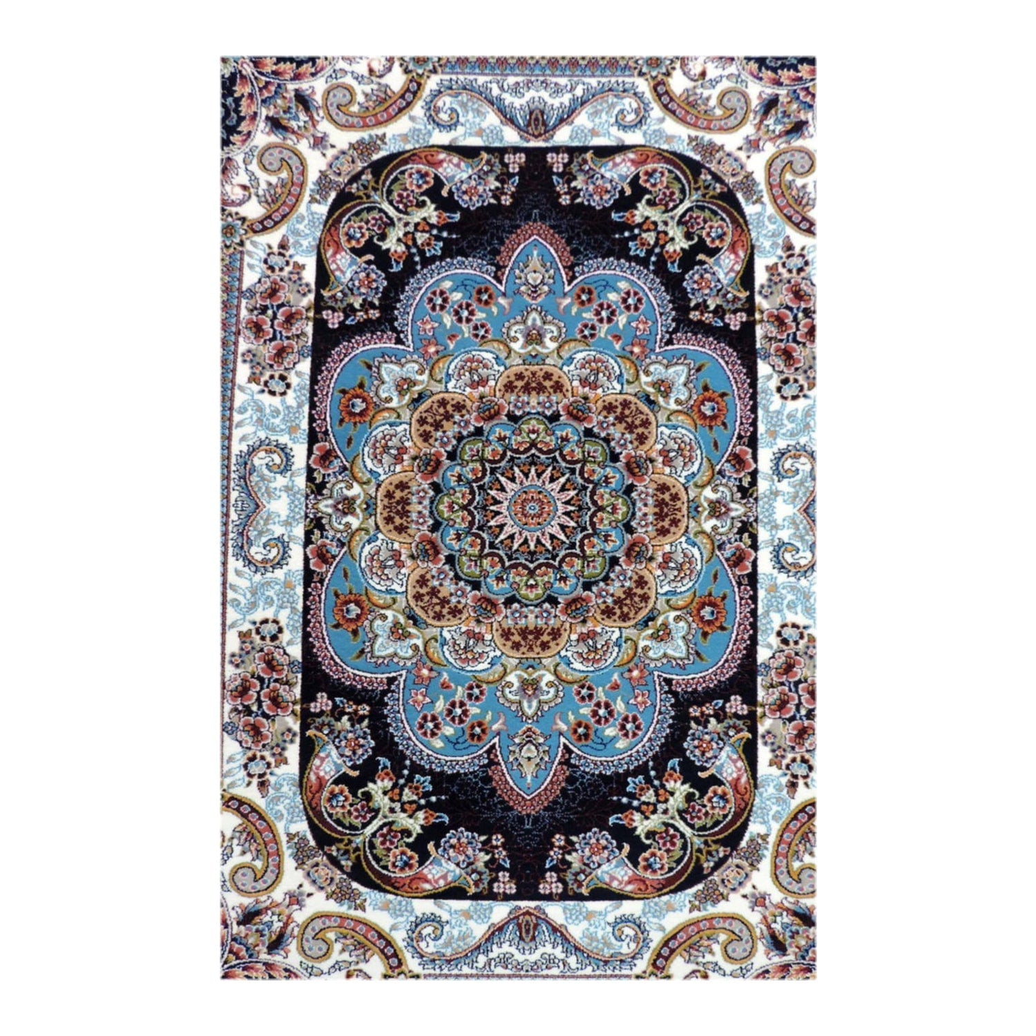 ウィルトン織り ペルシャ絨毯：玄関マットサイズ 85cm x 50cm – JAHAN