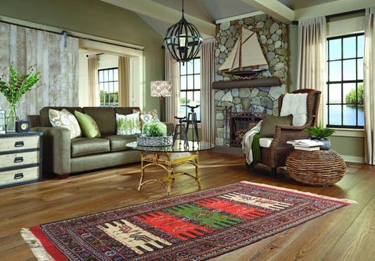 キリム 手織り ペルシャキリム 高品質ウール イラン グーチャン産 カーペット 敷物 ラグサイズ 195cmx100cm 【本物保証/直輸入】