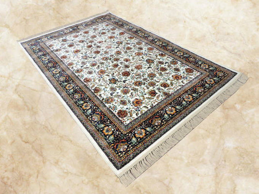 ペルシャ絨毯 カーペット ラグ 50万ノット ウィルトン織り 機械織り ペルシャ絨毯の本場 イラン イスファハン産デザイン 中型サイズ:230cm×150cm 【本物保証】【高品質】【送料無料】