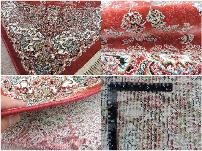 ペルシャ絨毯 カーペット ラグ 50万ノット ウィルトン織り 機械織り ペルシャ絨毯の本場 イラン イスファハン産デザイン 中型サイズ:230cm×150cm 【本物保証】【高品質】【送料無料】