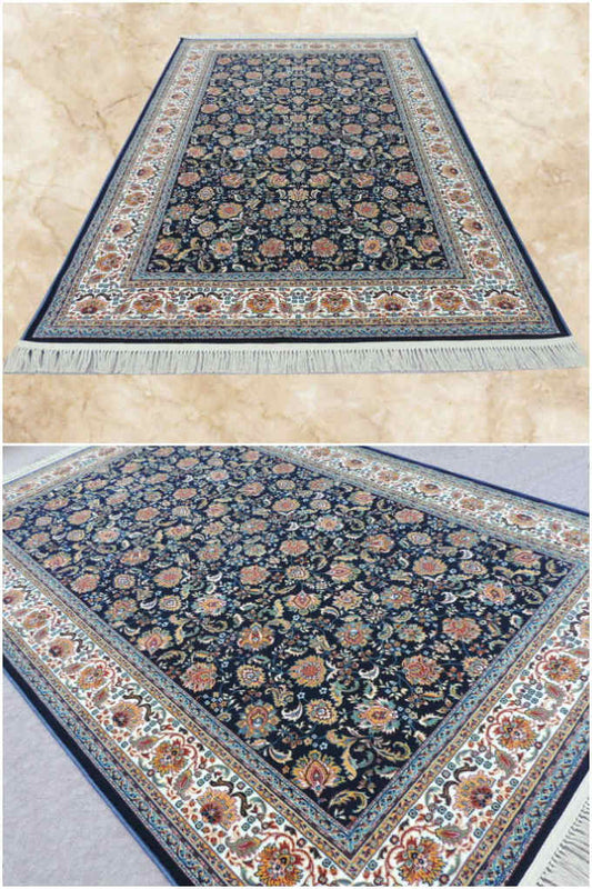 ペルシャ絨毯 カーペット ラグ 50万ノット ウィルトン織り 機械織り ペルシャ絨毯の本場 イラン イスファハン産デザイン 中型サイズ:230cm×150cm 【本物保証】【高品質】【送料無料】