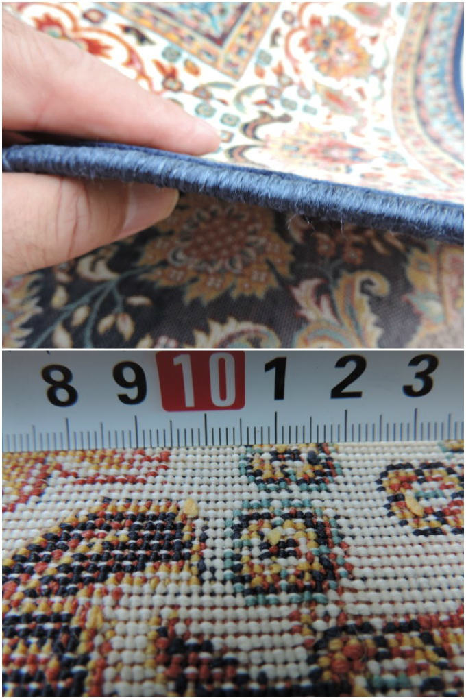 ペルシャ絨毯 カーペット ラグ 50万ノット ウィルトン織り 機械織り ペルシャ絨毯の本場 イラン イスファハン産デザイン 中型サイズ:230cm×150cm 【本物保証】【高品質】【送料無料】