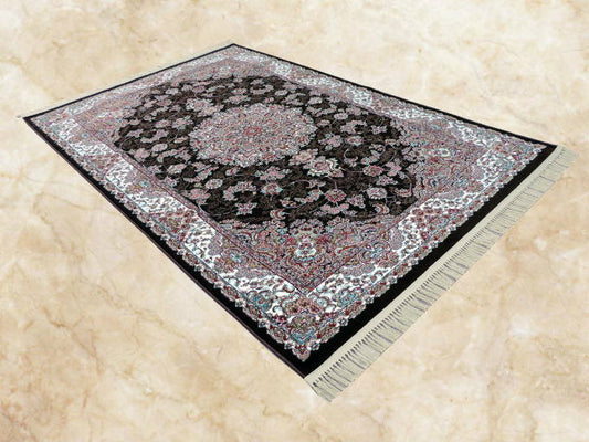 ペルシャ絨毯 カーペット ラグ 50万ノット ウィルトン織り 機械織り ペルシャ絨毯の本場 イラン イスファハン産デザイン 中型サイズ:230cm×150cm 【本物保証】【高品質】【送料無料】