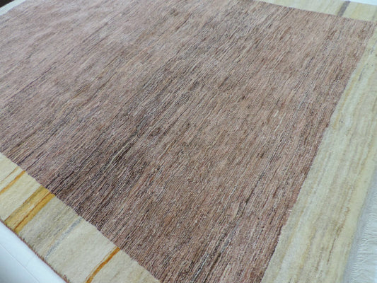 ペルシヤギャッベ手織り 草木染ウール100% ロリバフ高密度室内装飾 高品質 ギャッベの本場 イラン シラーズ産 カーペットラグリビング部屋 ラグサイズ カーペット 絨毯 【本物保証】