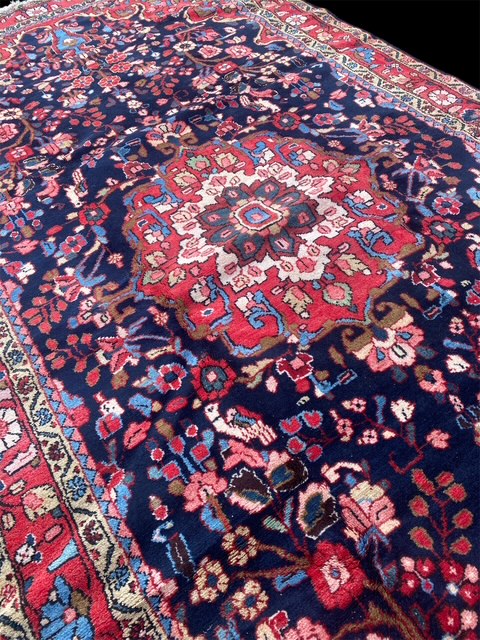 【ペルシャ絨毯・カーペット】手織りビンテージ物 イラン ジョウザン産絨毯★中型サイズ:323cm×166cm <br />【大特価品】【送料無料】【smtb-k】