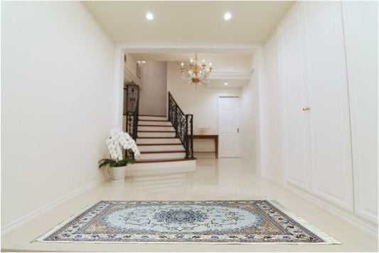 ペルシャ絨毯 カーペット ラグ 63万ノット ウィルトン織り 機械織り ペルシャ絨毯の本場 イラン 中型サイズ:225cm×150cm 【本物保証】【高品質】【送料無料】