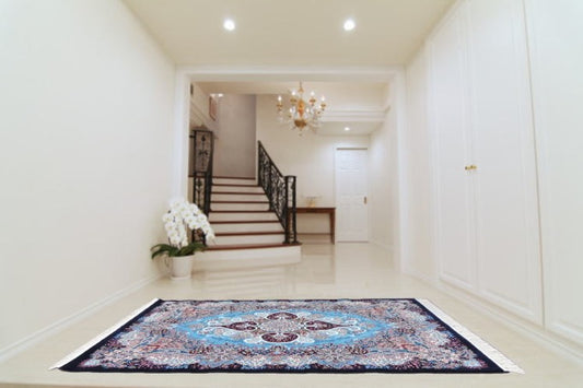 ペルシャ柄絨毯 カーペット イラン製 ラグ 厚み約10ミリでソフトタッチ 63万ノット ウィルトン織り りペルシャ絨毯の本場 イラン 大型サイズ:300cm×200cm 【本物保証】【高品質】【送料無料】