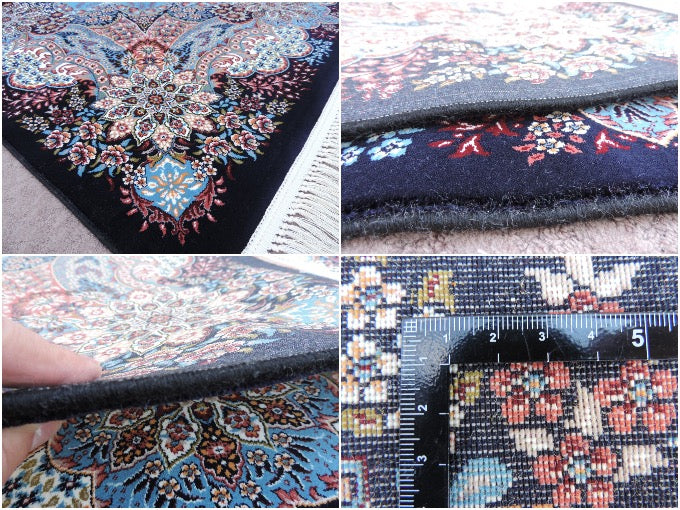 ペルシャ絨毯 カーペット ラグ 63万ノット ウィルトン織り 機械織り ペルシャ絨毯の本場 イラン 中型サイズ:225cm×150cm 【本物保証】【高品質】【送料無料】