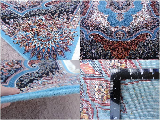 ペルシャ絨毯 カーペット ラグ 63万ノット ウィルトン織り 機械織り ペルシャ絨毯の本場 イラン 中型サイズ:225cm×150cm 【本物保証】【高品質】【送料無料】