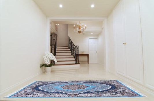 ペルシャ絨毯 カーペット ラグ 63万ノット ウィルトン織り 機械織り ペルシャ絨毯の本場 イラン 中型サイズ:225cm×150cm 【本物保証】【高品質】【送料無料】