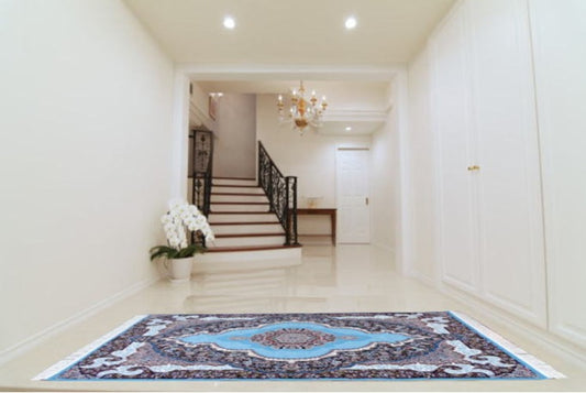 ペルシャ絨毯 カーペット ラグ 63万ノット ウィルトン織り 機械織り ペルシャ絨毯の本場 イラン 中型サイズ:225cm×150cm 【本物保証】【高品質】【送料無料】