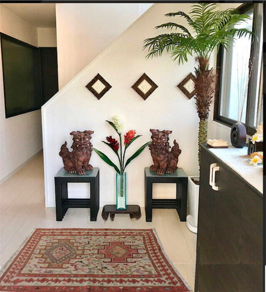 スマックキリム 手織り ペルシャキリム 高品質ウール イランシルジャン 産 敷物 玄関マットサイズ 104cmx75cm【本物保証/直輸入】