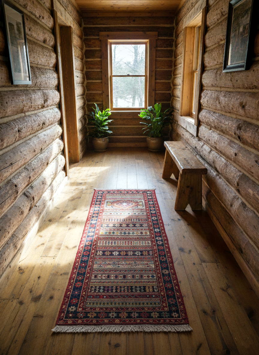 スマックキリム 手織り ペルシャキリム 高品質ウール イランシルジャン 産 敷物 廊下敷サイズ202cmｘ73cm【本物保証/直輸入】