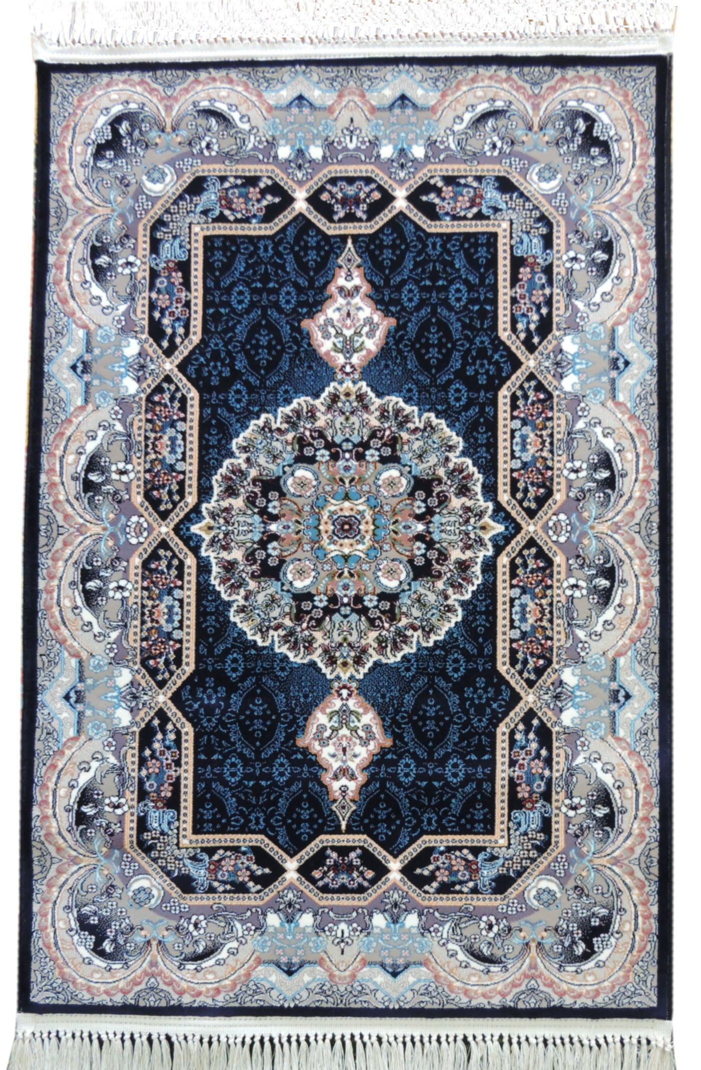 170万ノット！輝く、多色織絨毯！本場イラン産150×225cm‐201231 新入荷！多色織、高密度！輝く 本場イラン産 絨毯150×225cm