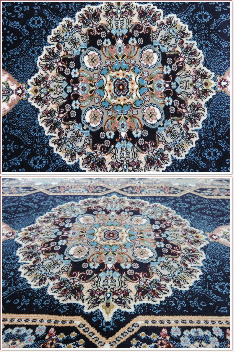 イラン製　ペルシャ絨毯　ヘシティ柄　225万ノット 225万ノット、超高密度織！本場イラン産 絨毯 60×90cm‐201801