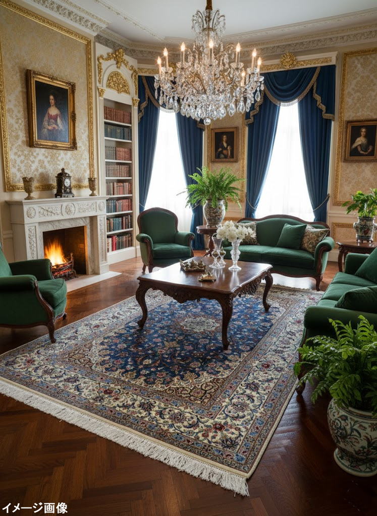 手織り ペルシャ絨毯：中型サイズ – JAHAN