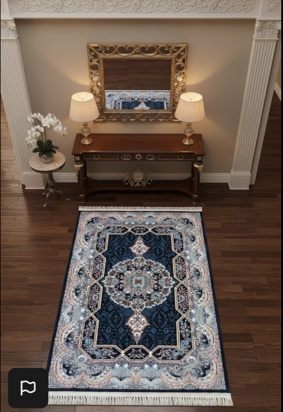 ペルシャ絨毯 カーペット ラグ 63万ノット 高密度 ソフトタッチ