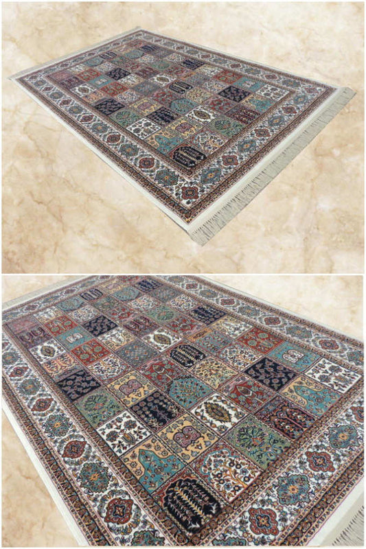 ペルシャ絨毯 カーペット ラグ 50万ノット ウィルトン織り 機械織り ペルシャ絨毯の本場 イラン イスファハン産デザイン 大型サイズ:300cm×200cm 【本物保証】【高品質】【送料無料】