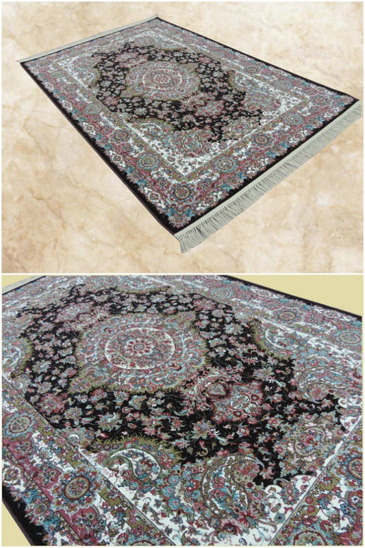 ペルシャ絨毯 カーペット ラグ 50万ノット ウィルトン織り 機械織り ペルシャ絨毯の本場 イラン イスファハン産デザイン 大型サイズ:300cm×200cm 【本物保証】【高品質】【送料無料】