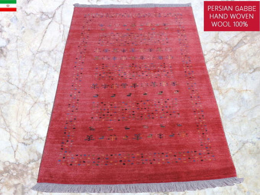 ペルシヤギャッベ手織り 草木染ウール100% ロリバフ高密度室内装飾 送料無料 ギャッベの本場 イラン シラーズ産 カーペットラグリビング部屋 ラグサイズ:213cm×152cm【本物保証】