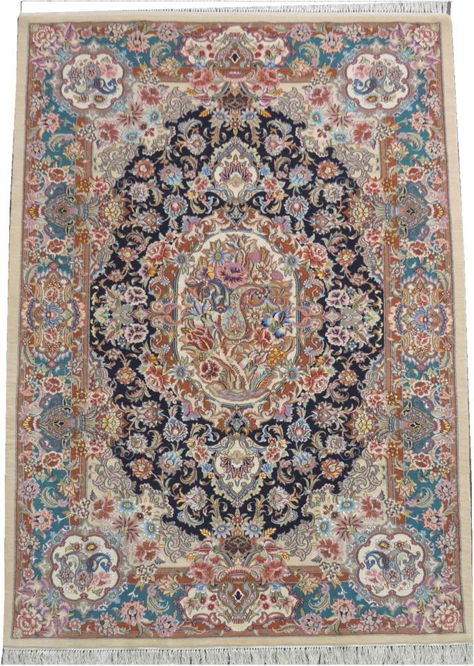 ペルシャ絨毯 イスファハン 大判サイズ 298×410cm シルクウール 手織り 激レア ペルシャ絨毯 イスファハン セイラフィアン 手織 シルク